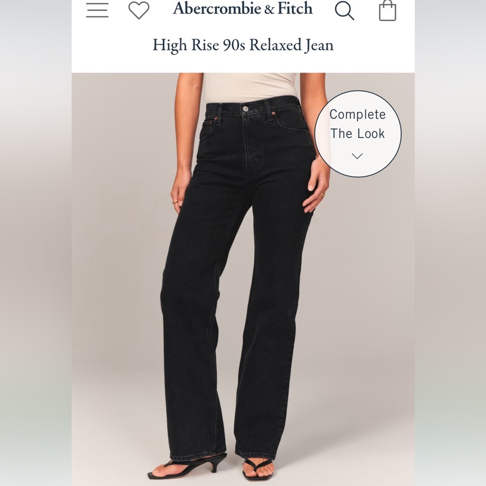 NWT Abercrombie High Rise 90’s Relaxed Jean